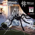 thumbnail image 2 of Araña gigante para decoración de Halloween, accesorios de felpa escalofriante para interiores y exteriores, suministros de truco de broma De Araneid grande, 2 of 4