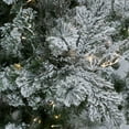Vickerman 10' Flocked Sierra Fir Slim Artificial Christmas Tree with