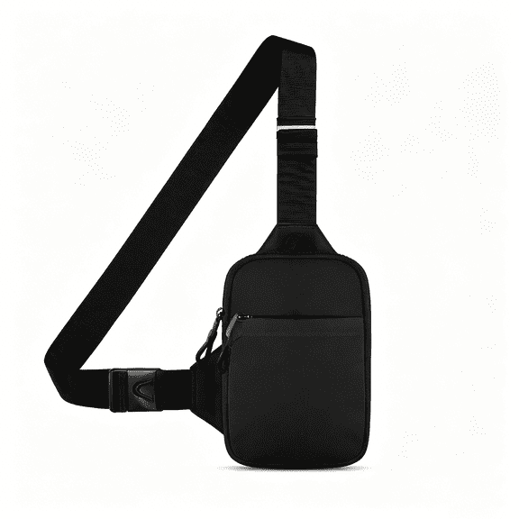 Kaleduo Mini Crossbody Sling Bag Chest Bag Dual Pocket Water Resistant Fanny Pack for Men Women Running Travelling