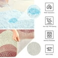 thumbnail image 3 of Yayeee Bath Rug for Bathroom Floor Non Slip Contour Fluffy Soft Absorbent Mat, 20"x24", Soft Pink Pattern, 3 of 7