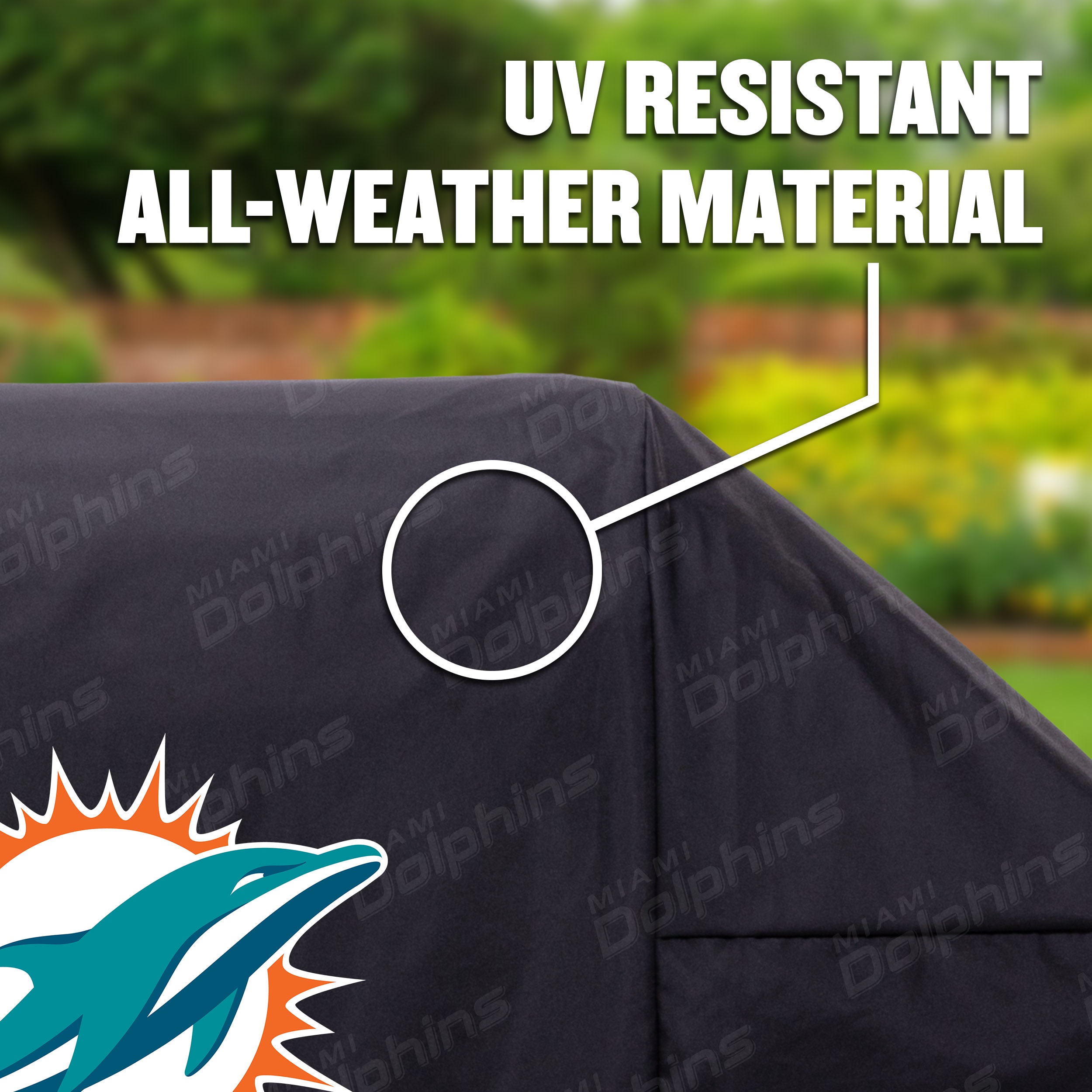 Miami Dolphins Heavy Duty Grill Cover
