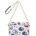 thumbnail image 2 of FORMRS Women Crossbody Purse with Chain Strap Vegan Leather Shoulder Handbag, Cartoon American Football Helmets, 2 of 7