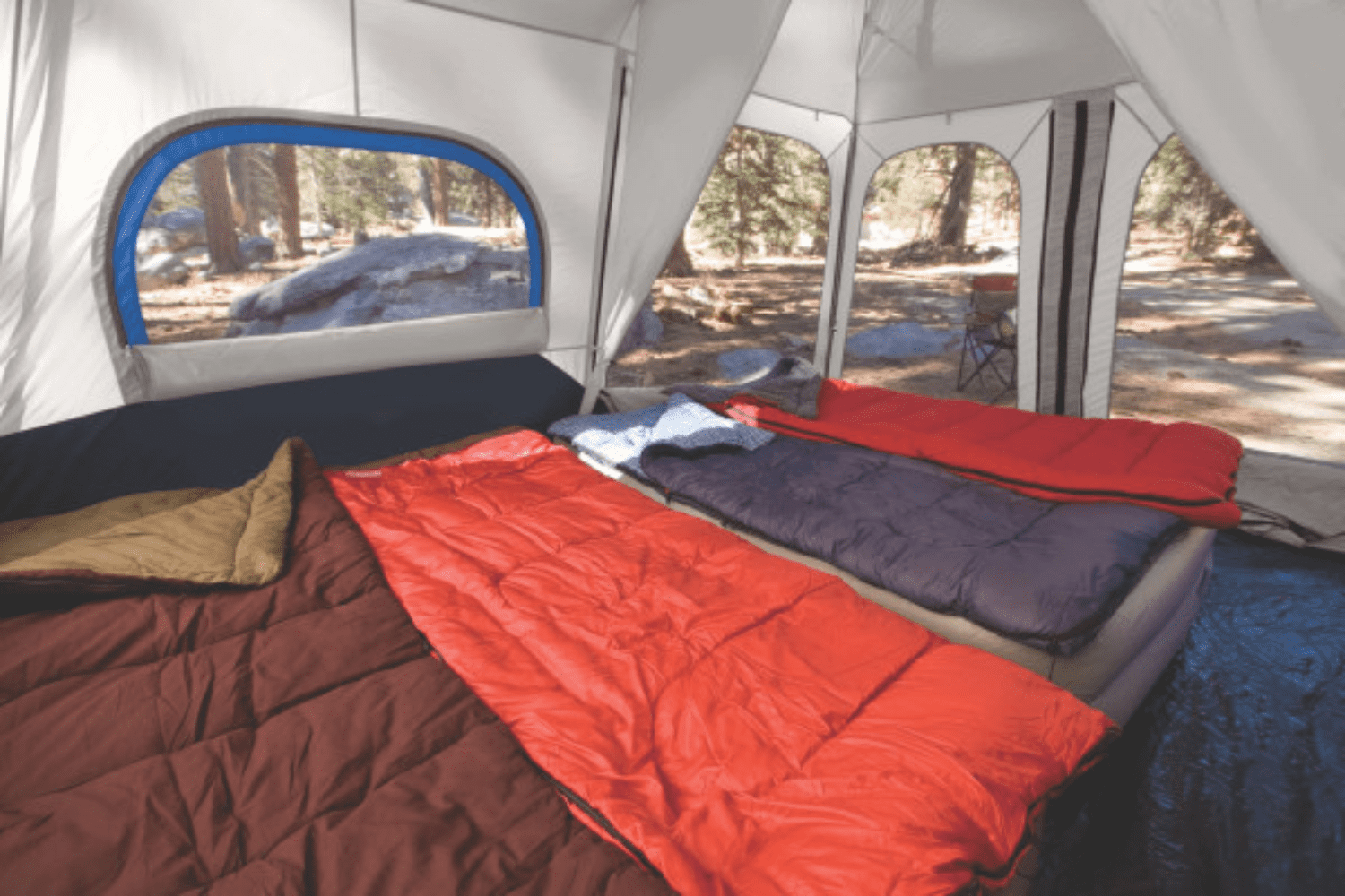 Coleman 8-Person Cabin Camping Tent with Instant Setup, Blue