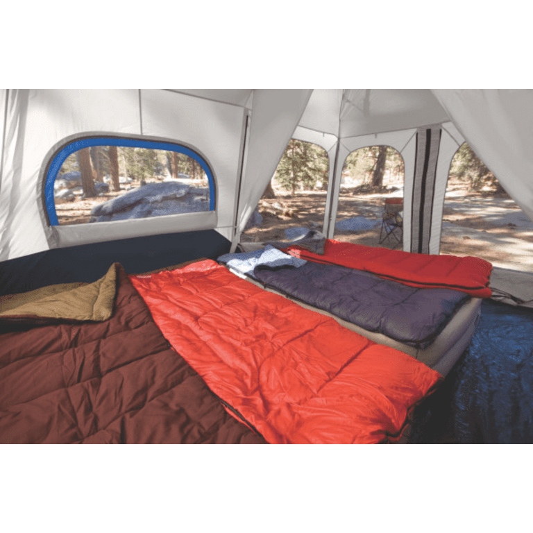 Coleman, 8-Person Cabin Camping Tent, Instant Setup, Blue