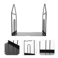 thumbnail image 3 of Iron Bookend Decorative Book Stand Chic Book Stopper for Home Office (Black), 3 of 8
