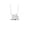 White, variant on 925 Sterling Silver 14K Rose Gold Finish Pear & Emerald Cut White Diamond Toi Et Moi 2 Stone Pendant Necklace For Women