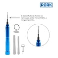 thumbnail image 4 of Kit Desarmadores PrecisiÃ³n Rork Reparacion Para Celular 15 piezas MRK-012, 4 of 6