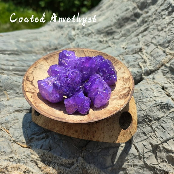 Natural Zambian Coated Amethyst | AAA Grade Raspberry Purple | Hand-Cut Loose Gemstone | Eye-Clean Clarity | Wealth & Spiritual Healing Crystal