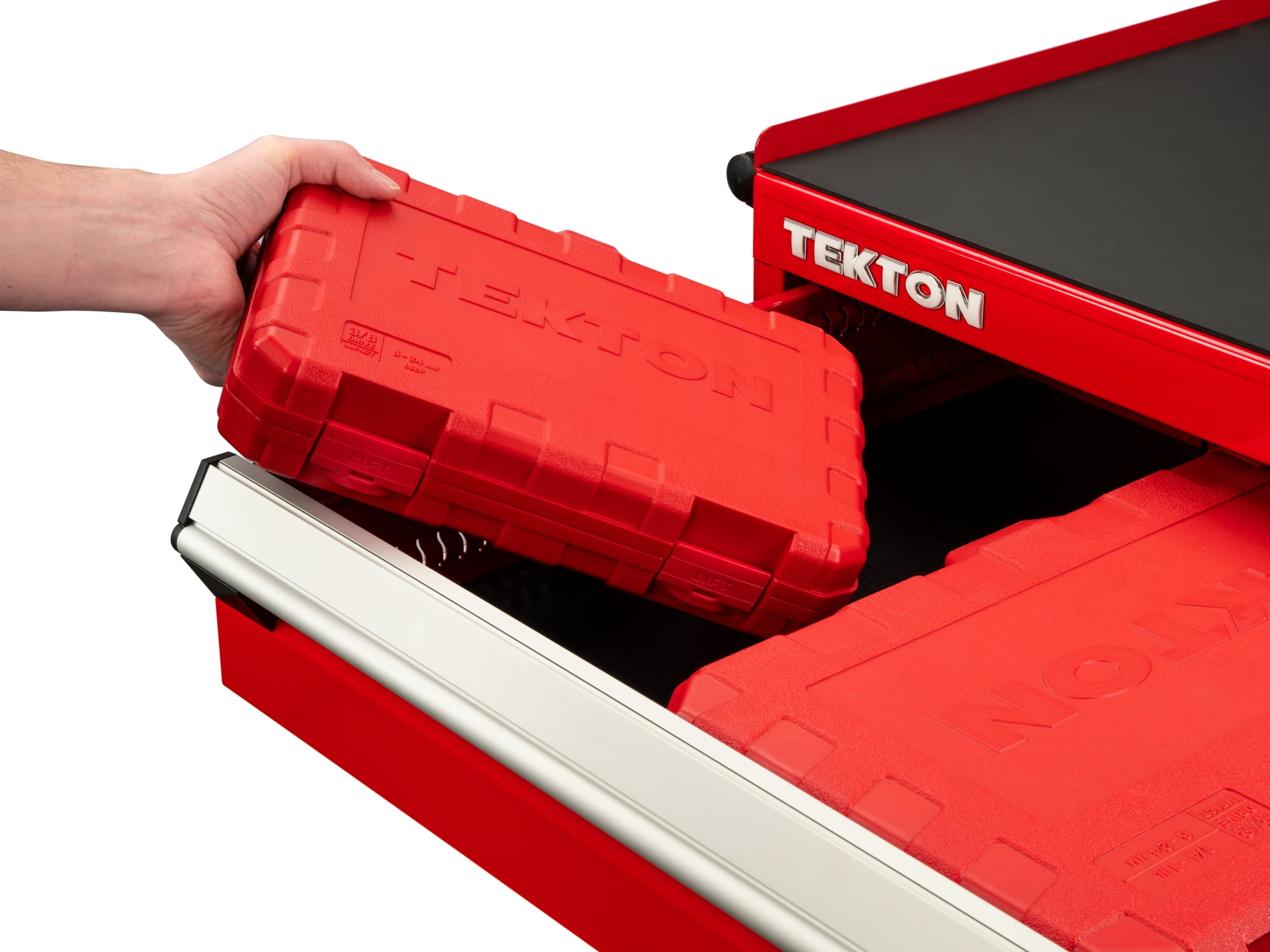 TEKTON 3/8 Inch Drive Deep 6-Point Impact Socket Set with Case, 19-Piece (6 - 24 mm) | SID91303