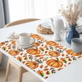 thumbnail image 3 of Pumpkin Fall Placemats Set of 6 Thanksgiving Orange Leaf Heat Insulated Linen Place Mats, Washable Stain-Proof Table Mats for Dining Tables Holiday Decor 13x19inch, 3 of 9