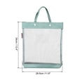 thumbnail image 2 of Unique Bargains Nylon Document Bag with Handle Mesh Files Tote Pouch Green, 2 of 5