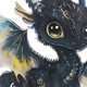 thumbnail image 3 of Llaveros Dibujos Animados Mochila Coche para Mujer Y Niña Dijes para Bolso (dragón Negro), 3 of 9