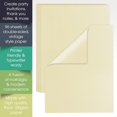 thumbnail image 2 of Parchment Stationery Paper, 96 Sheets, Textured Off White, 24 lb Bond/90 gsm, Stationery Paper for Certificates, Resumes, Diplomas, Executive Use, Printer-Friendly, by Better Office Products, 2 of 5