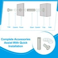 thumbnail image 3 of 1/2" x 2.4" Standoff Screws, 8Pcs Stainless Steel Double Head Screw Stand Off Wall Mount Hardware Advertising Nail for Hanging Acrylic Picture Frame, 3 of 6