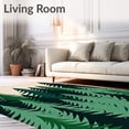 thumbnail image 2 of ODIKA 3'x5' Machine Washable Non-Slip Area Rug, Enchanted Pine Tree Forest Festive High Traffic Rug, Beige, 625487, 2 of 7