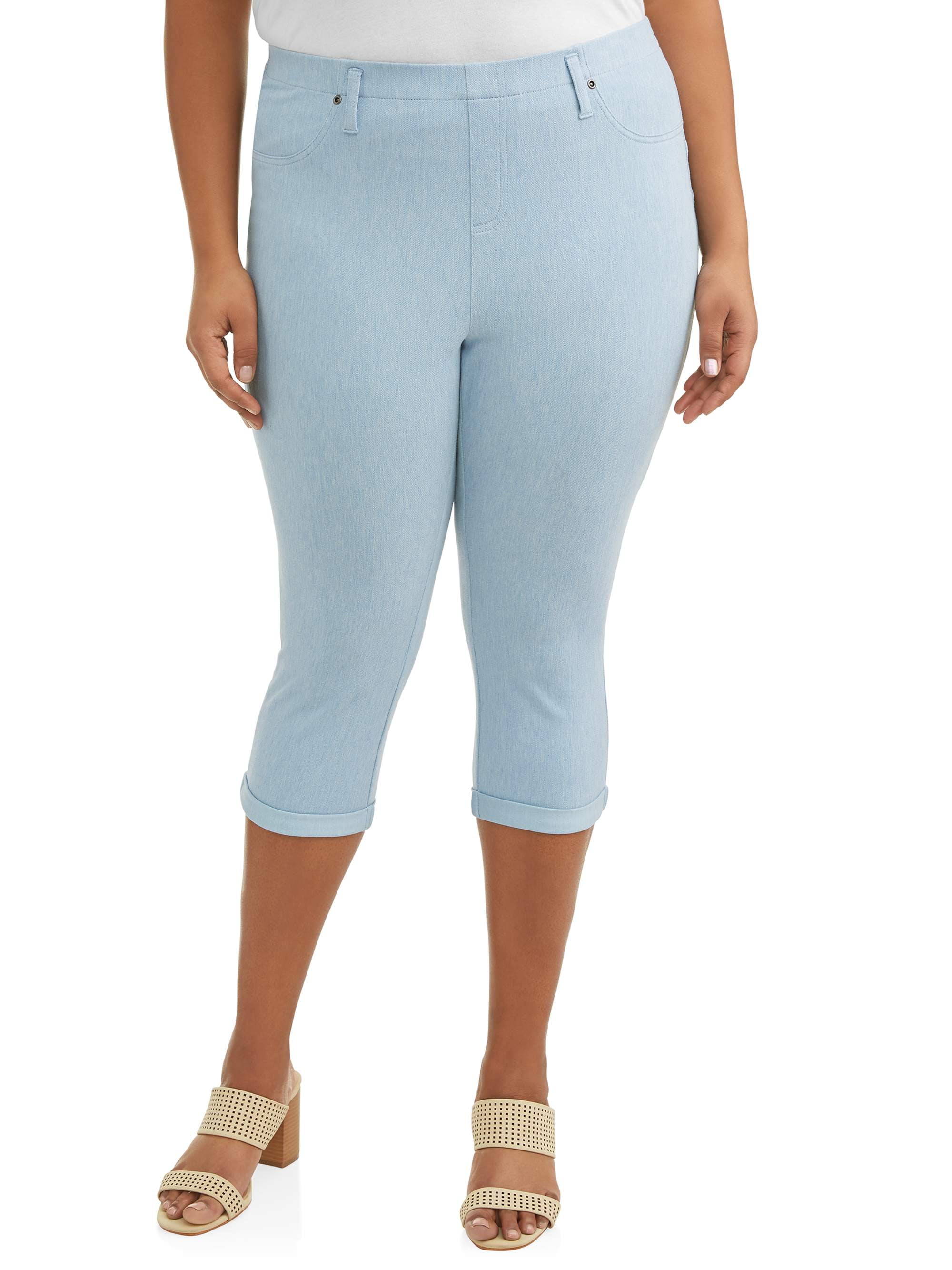plus size jegging capris