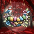 thumbnail image 3 of HongHeng Clearance Under $2.00 Easter Bunny Stained Glass Round Suncatcher, 3 of 9
