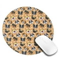 thumbnail image 2 of Disketp Cute Dogs Head Small Mouse Pad 7.9x7.9 Inches,Washable Round Mousepad for Office Laptop Computer,Non-Slip Rubber Base Mouse Pads for Wireless Mouse, 2 of 8