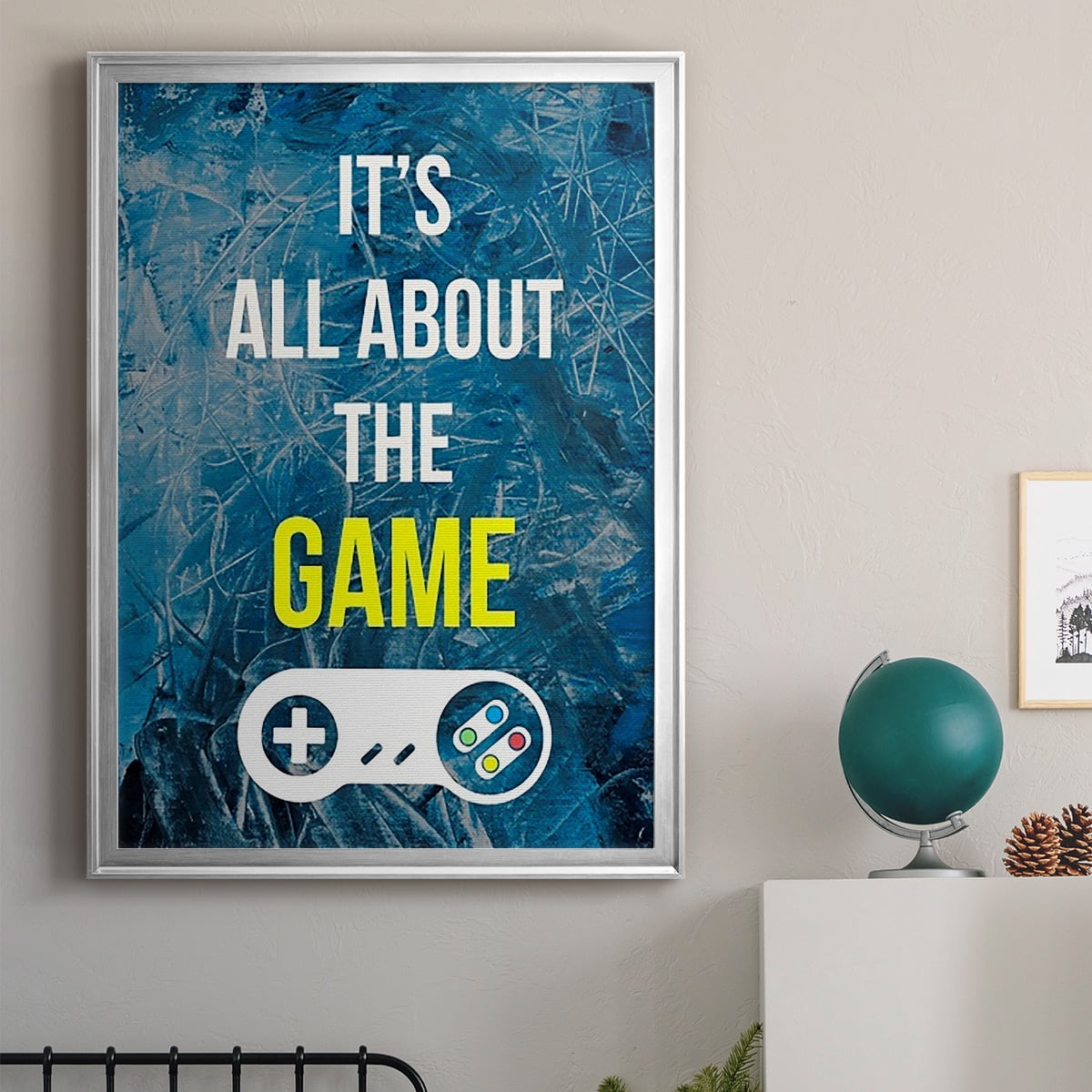 Gamer at Play IV Premium Framed Print, in Gold, Black, or Silver - Ready to Hang