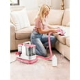 thumbnail image 4 of Portable Carpet and Upholstery Cleaner for Pet Stains, Spot Cleaning Couch Sofa Car Interior and Rugs, Lightweight Compact Deep Cleaning Machine with Solution, Pink, 4 of 6