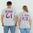 thumbnail image 4 of Colevkie King Queen Couple Tshirt Tee for Men Women Valentine Day Anniversary 1 Piece(Grey-1-King,3XL), 4 of 7