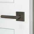 thumbnail image 2 of Viaggio 625541 Quadrato Right Handed Solid Brass Non-Turning One-Sided Dummy Door Lever -, 2 of 7