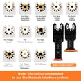 thumbnail image 2 of 149Pcs Oscillating Saw Blades High Carbon Steel Bi-Metal Oscillating Multitool Blades, 2 of 8