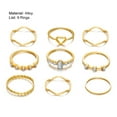 thumbnail image 7 of AYYUFE 9 Pcs Lady Ring Exquisite Vintage Simple Creative Ring Set for Gift, 7 of 7