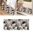 thumbnail image 1 of ERK Tapis d'Entrée à Motif de Galets 3D, Lavable, 50x120cm, 1 of 5
