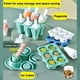 thumbnail image 4 of Moldes para Helado 6 Celdas 2 Formas, Molde para Helado, Molde para Paletas DIY Reutilizable para Helado Casero, Sorbete, Jalea, Yogur, Jugo (2 Piezas, 2 Colores), 4 of 5