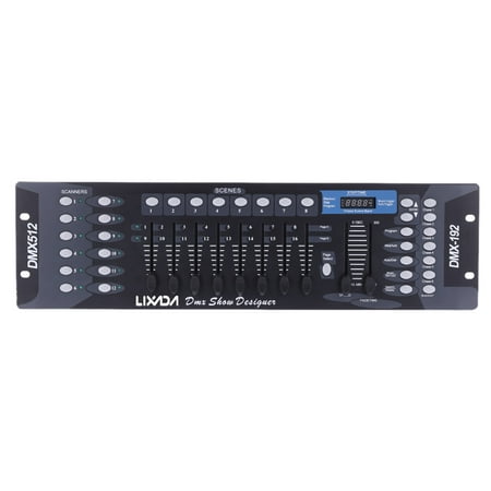 Lixada 192 Channels DMX512 Controller Console for Stage Light Party DJ Disco Operator (Best Dj Mixer For The Money)