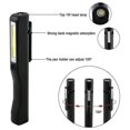 thumbnail image 4 of Luz de trabajo recargable por USB, 2 lámparas de inspección LED, linterna COB de bolsillo con clip magnético para el hogar, 4 of 5