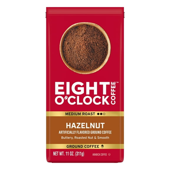 Eight O'Clock Coffee Medium Roast Ground Hazelnut Coffee 11 oz