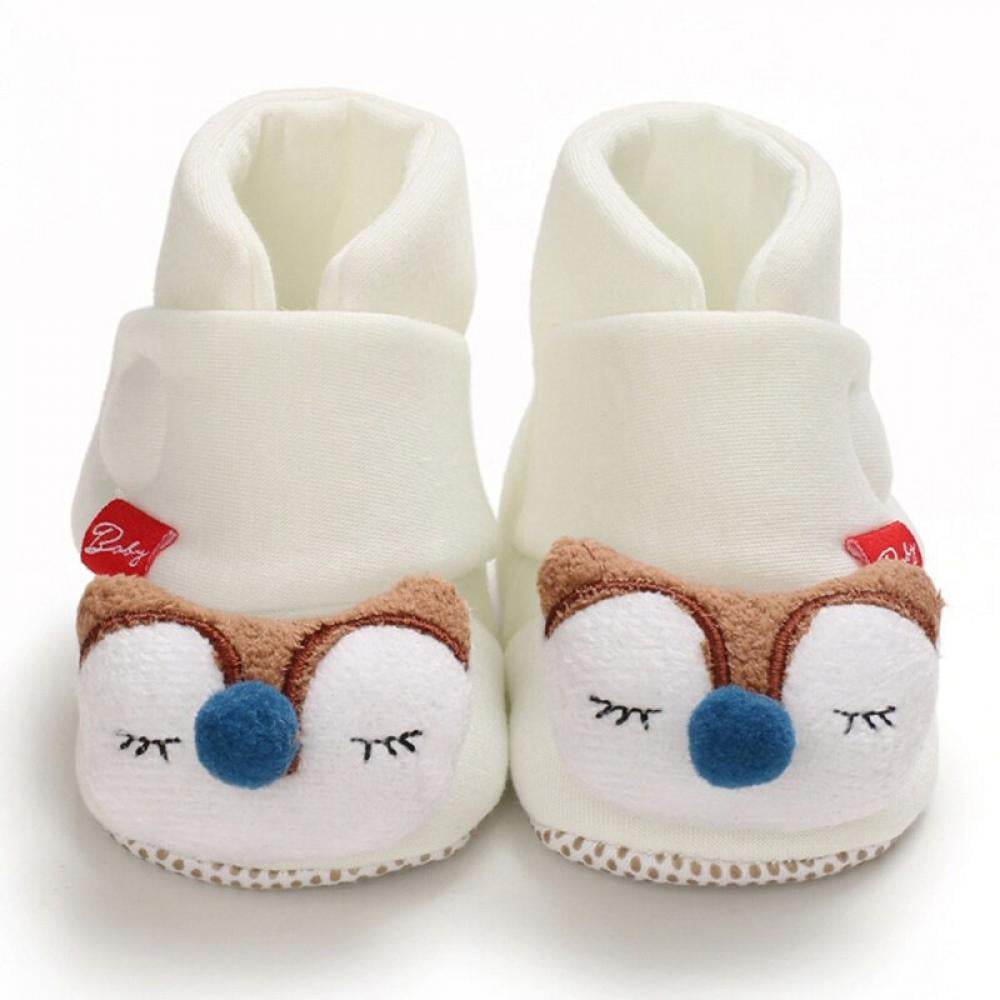 Infant Crib Shoes First Walkers Booties Baby Cotton Socks Shoes Star Toddler