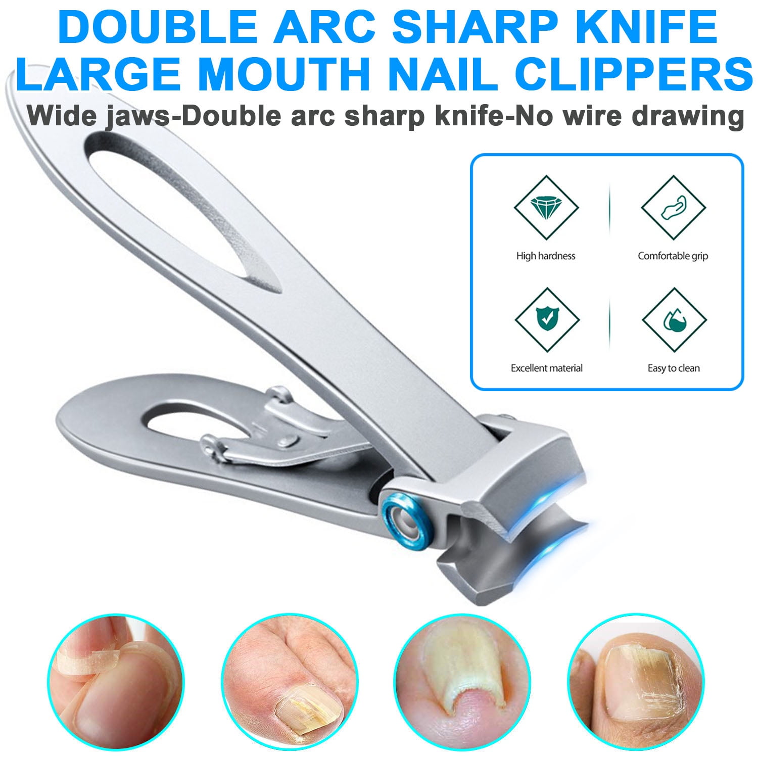 Pro 9 Sizes Easy French Cut V-shape Tips Manicure Edge Trimmer Shaped  Stainless Steel Line Tools Nail Art Acrylic Cutter - Nail Templates -  AliExpress