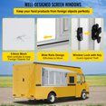 thumbnail image 4 of VEVOR Concession Window, 60 x 36 inch, Aluminum Alloy Food Truck Service Window with 4 Horizontal Sliding Screen Windows & Awning Door & Drag Hook, Serving Window for Food Trucks Concession Trailers, 4 of 9