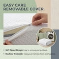 thumbnail image 6 of 10 Inch Extra Firm/Medium Firm Memory Foam Mattress Queen Size with Tencel Cover, Infused with Green Tea Gel, CertiPUR-US Certified, Fiberglass-Free, 6 of 8