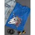thumbnail image 3 of Unicorn Skull W Flowers. T-Shirt Women -Smartprints Designs, Female XX-Large, 3 of 4