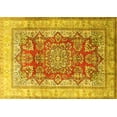 thumbnail image 1 of Ahgly Company Machine Washable Indoor Rectangle Persian Yellow Traditional Area Rugs, 8' x 12', 1 of 4