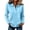 Light Blue, variant on Stralyhd Womens Shirts Long Sleeve Polo Collared Casual Button Down Tops Lightweight Trendy Fall Fashion Clothing Dark Green M