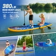 thumbnail image 5 of AISUNSS Inflatable Stand-Up Paddle Board Wide SUP with Full Accessories, Anti-Slip EVA Deck, Paddleboard for Yoga/Surfing/Fishing & More, for Youth & Adults, 5 of 6