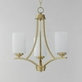 thumbnail image 2 of 20033SWSBR Maxim Lighting Deven - 3 Light Mini Chandelier In Modern Style-20 Inches Tall and 18 Inches Wide-Satin Brass Finish, 2 of 5
