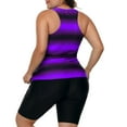 thumbnail image 4 of Women's Plus Size Rash Guard Capris Tankini Athletic Swimwear, 4 of 6