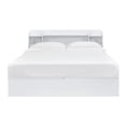 thumbnail image 2 of Benjara Queen Bed with 6 Under Compartments and Storage Headboard- White, 2 of 6