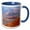 Blue/White, variant on 3drose, Crater of Volcano Haleakala, Haleakala Np, Maui Island, Hawaii, Usa., 11oz Mug