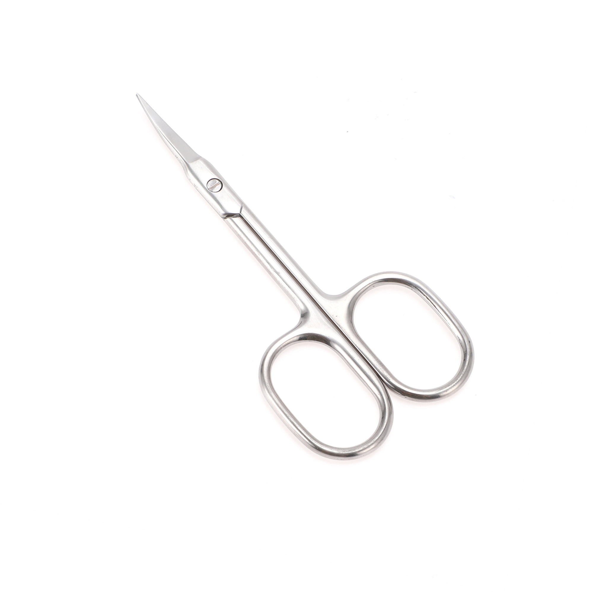 Unique Bargains C-Type Scissors Eyebrow Trimmer Scissors Silver Tone 1 Piece