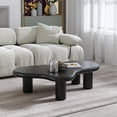 thumbnail image 4 of Magic Home 47.24'' Cloud Coffee Table,Modern Irregular Coffee Table for Living Room with 4 Legs,Black, 4 of 10