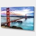 thumbnail image 2 of Golden Gate à San Francisco - Impression sur Toile Pont de Mer, 2 of 3