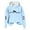 Light Blue, variant on lnmuld Womens Blouses Maternity Hooded Sweatshirt Casual Pullover Top for Comfortable Soft Fabric Size:XL