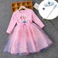 thumbnail image 1 of Vestidos de otoño para niñas, vestidos de Elsa, disfraz de princesa congelada, vestidos de fiesta de cumpleaños de manga larga, vestidos de graduación para niños Teens6T Gao Jinjia LED, 1 of 2